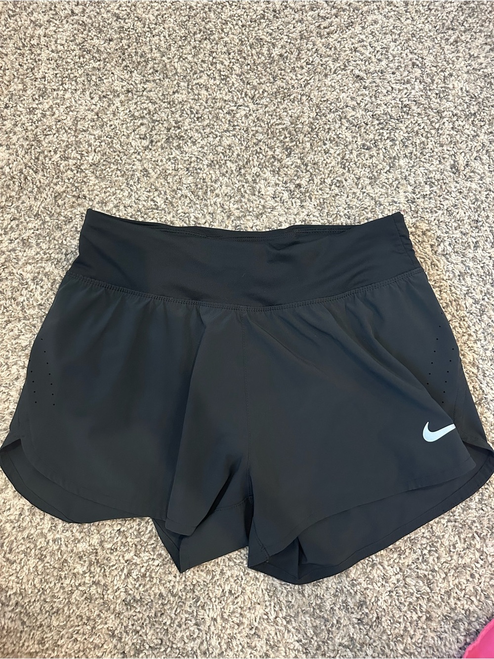 Nike Women’s Black Athletic Shorts with Reflective Swoosh